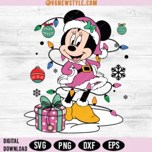 Disney Christmas Lights SVG