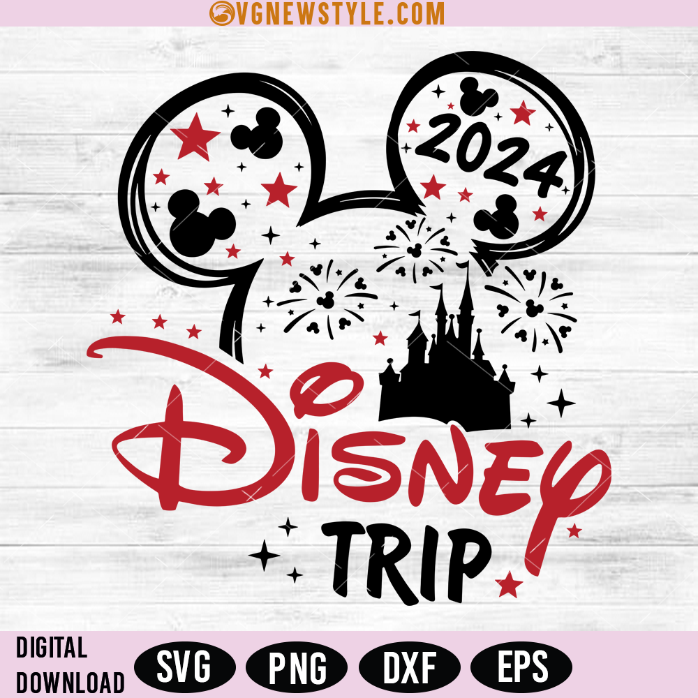 Disney Family Trip 2024 SVG, PNG, Instant Download