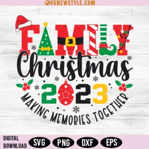 2023 Holiday Season Family SVG, Family Christmas 2023 SVG, Instant Download