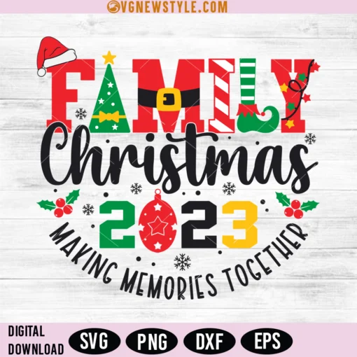 2023 Holiday Season Family SVG