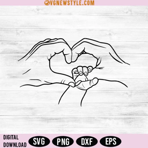 Love Family Hands SVG