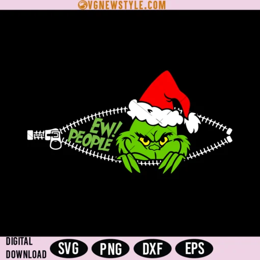 Grinch Ew People SVG PNG