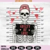 Guilty Of Love Skeleton SVG