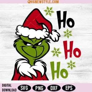 Grinchmas Ho Ho Ho SVG