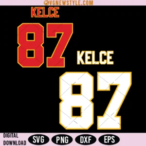 Kelce Football Jersey SVG