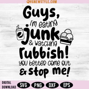 Eating Junk Food SVG