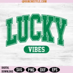 Lucky Vibes Varsity SVG