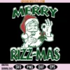Merry Rizzmas Santa SVG, Santa Detective SVG, Instant Download 2 Merry Rizzmas Santa SVG