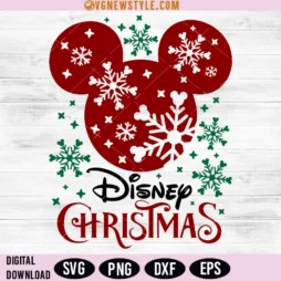Mickey Merry Christmas SVG PNG