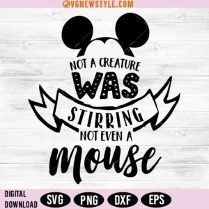 Holiday Mickey Mouse SVG