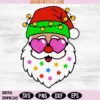Santa with Heart Sunglasses SVG