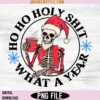 Skeleton Claus Holiday PNG