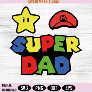Mario-Inspired Father SVG