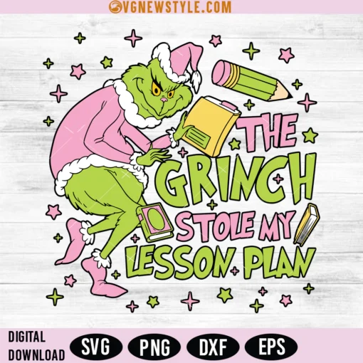 The Grinh Stole My Lesson Plan SVG