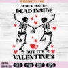 Valentine Skeleton SVG