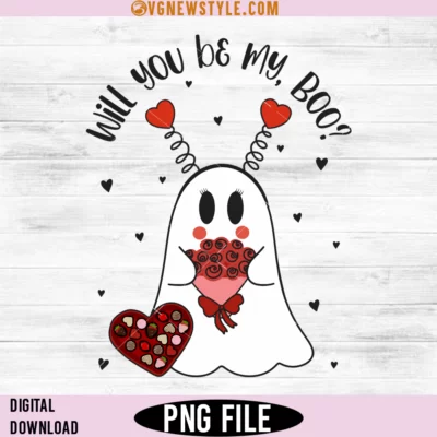 Will You Be My Boo Ghost PNG