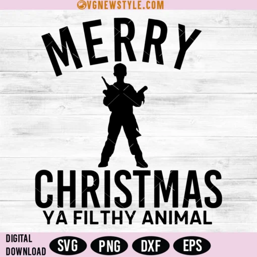 Christmas Ya Filthy Animal SVG