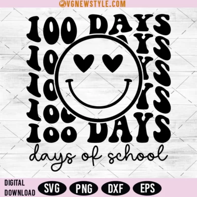 100 Days of School Svg