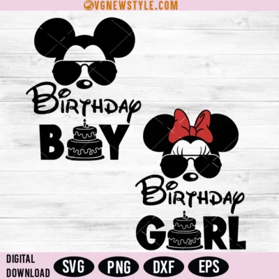 Mouse Birthday Svg