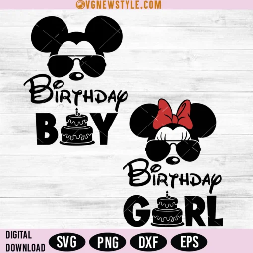 Mouse Birthday Svg