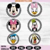 Bundle Checkered Mickey and Friends SVG