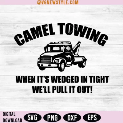 Camel Towing SVG PNG