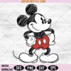 Classic Mickey Mouse Sketch Svg