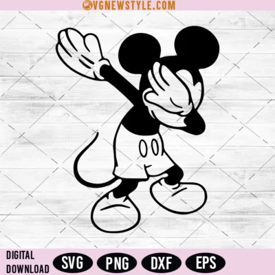 Mickey Mouse dabbing Svg