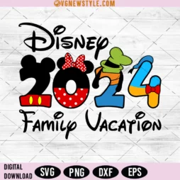 Disney Family Vacation 2024 Svg Png