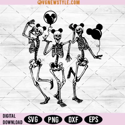 Disney Skeleton Svg