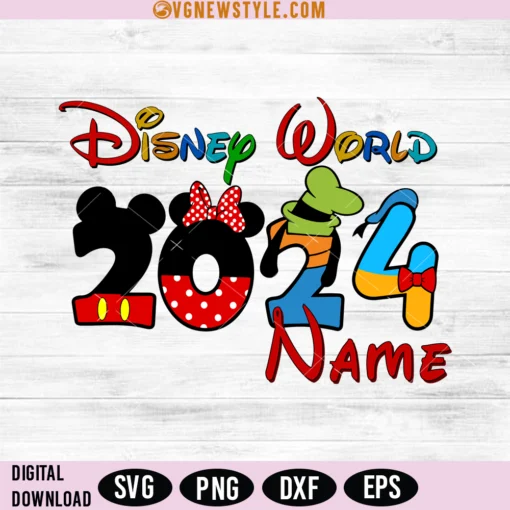 Disney World 2024 Svg