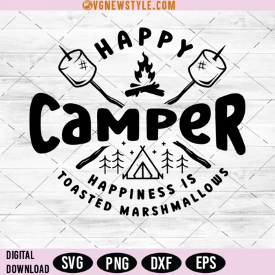 Happy Camper Svg