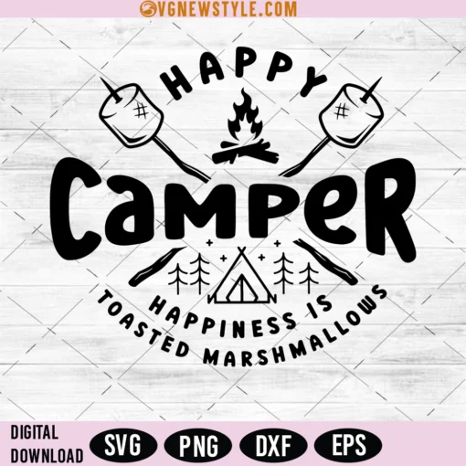 Happy Camper Svg Png