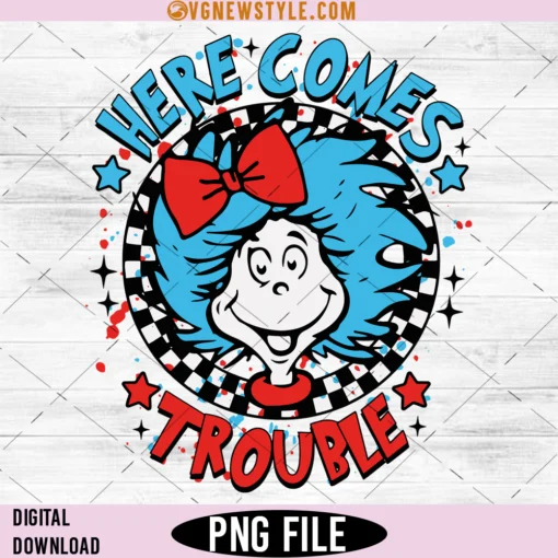 Here Comes Trouble Dr Suess Png