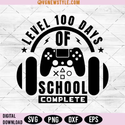 Level 100 Days Of School Svg