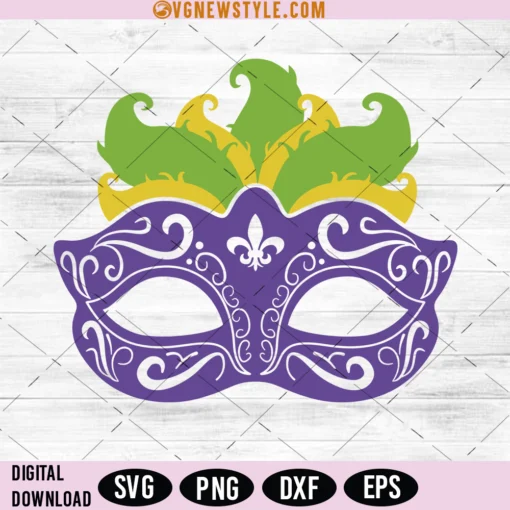 Mardi Gras Mask Svg