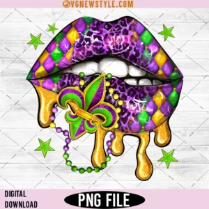 Mardi Gras lips Png