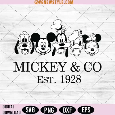 Mickey And Co Est. 1928 Svg