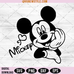 Mickey Autograph Svg