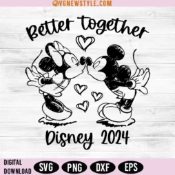 Mickey and Minnie Valentines SVG