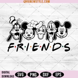 Mickey and Friends Svg Design
