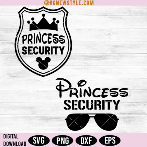 Princess Security Svg