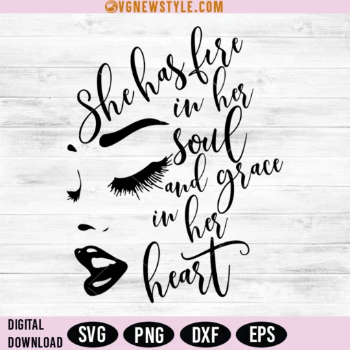 She Has Fire In Her Soul Svg