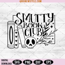Smutty Book Club Svg