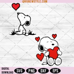 Snoopy Heart Svg Bundle