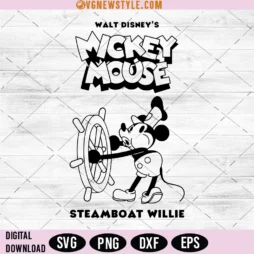 Steamboat Mouse Svg