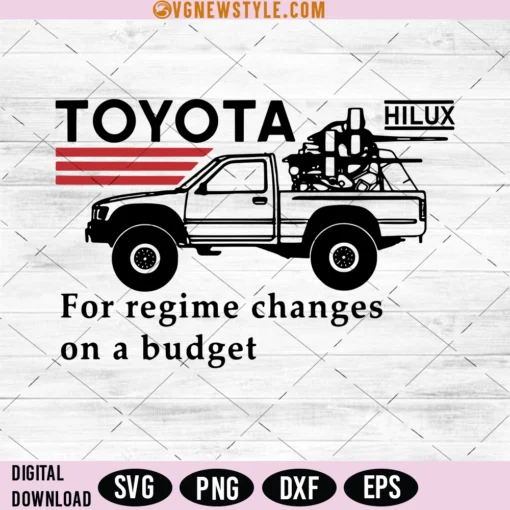 Toyota Hilux for regime changes on a budget Svg