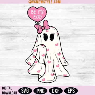 Valentines Ghost Svg