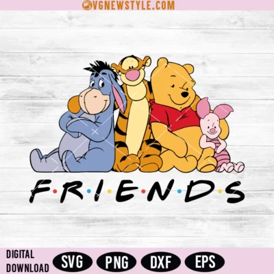 Winnie the Pooh Friends Svg