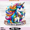 100 Days of School Unicorn Png